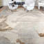 Tapis blé / gris noué à la main de haute qualité-70390461