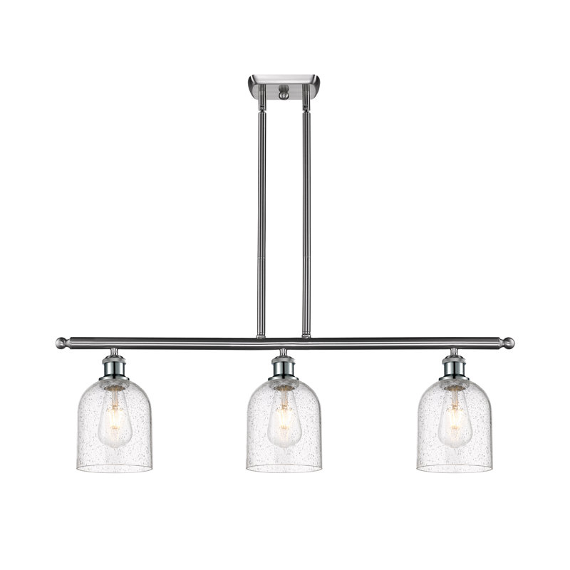 Odaniel 3 - Light Kitchen Island Pendant, Seedy, Brushed Satin Nickel