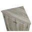 Oak Finish Freestanding Triangle Bathroom Floor Cabinet With Adjustable Storage Shelves