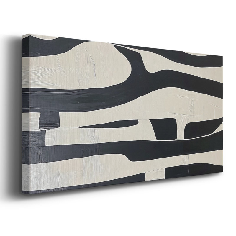 Abstract Series 7 #LX-Gallery Wrapped Canvas, 16" H x 32" W