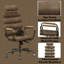 Chaise de bureau en cuir Grain-132998021