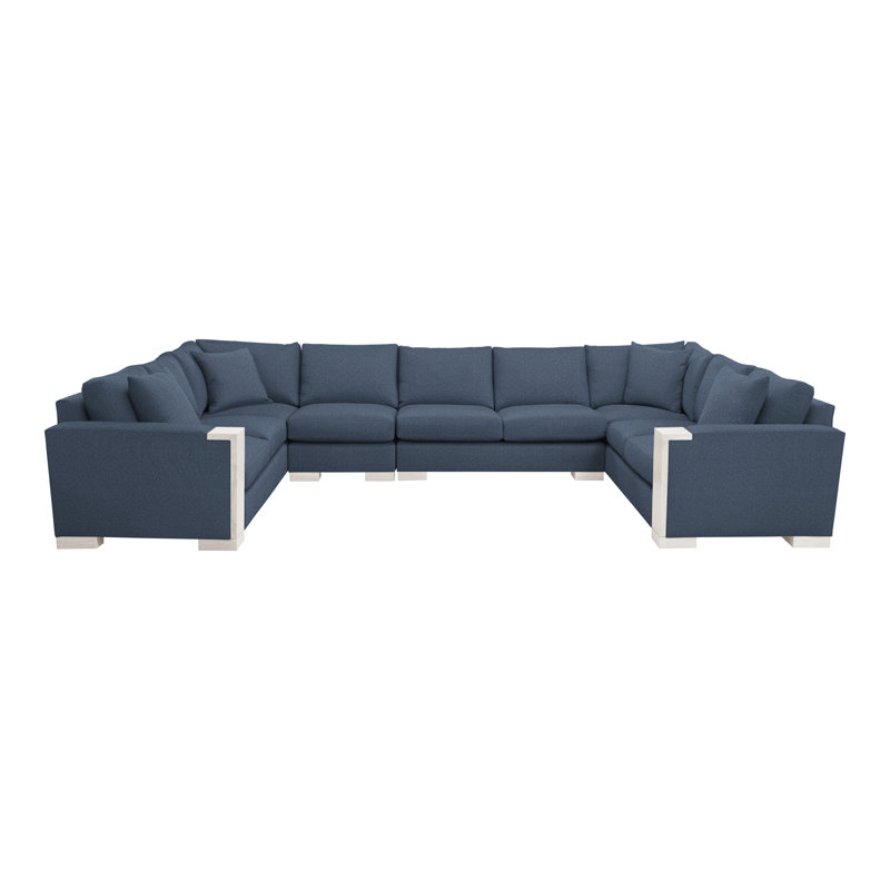 Canapé modulaire 4 pièces Michael Weiss Abingdon, Bleu Navada, Casa Blanca