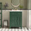 Meuble-lavabo moderne 24 po avec lavabo en céramique, tiroirs et porte à fermeture en douceur-116657444