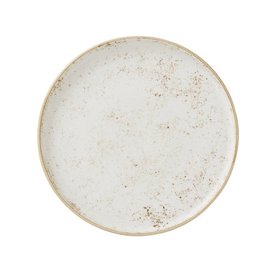 Assiette empilable bleu craquelé