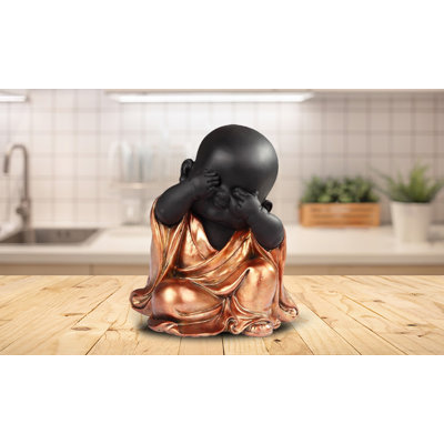 Figurine 6 "H See No Evil Little Buddhist