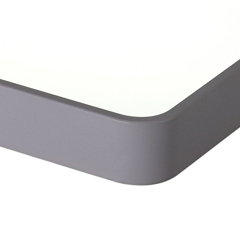 Kita 1 - Light Rectangle Dimmable LED Flush Mount, Gray/Natural