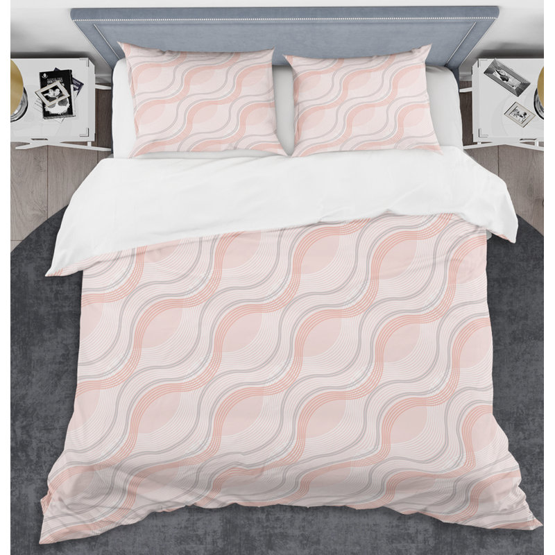 Retro Art Deco - Mid century bedding set - Modern Mid-century Bed cover set, King Duvet Cover + 2 Shams