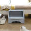 Tabouret 2 marches en bois massif-788457619