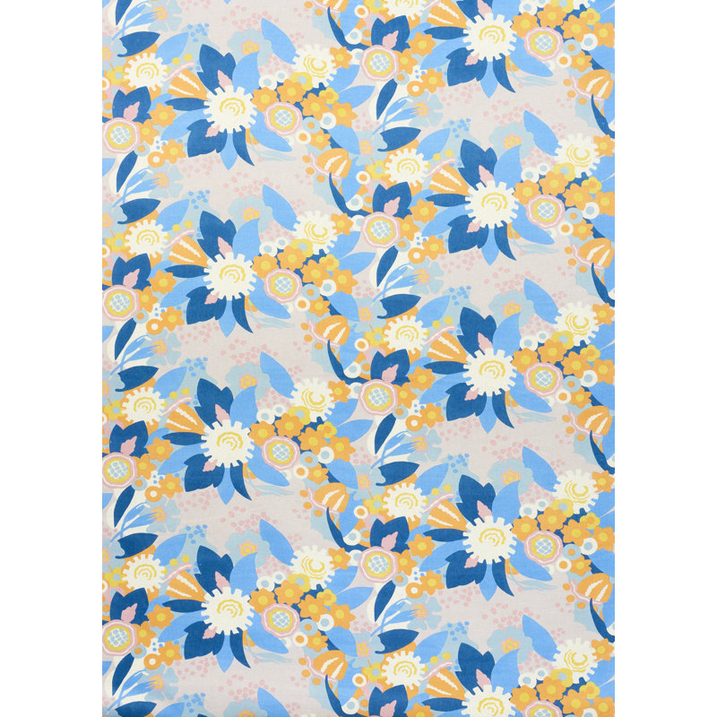 Anita Fabric, Lilac/Orange
