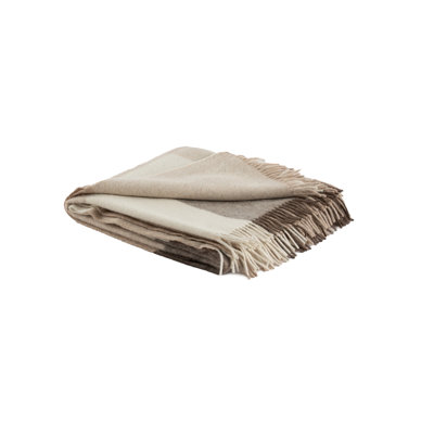 Jeté en laine recyclée et écossais L 73 po x l 59 po Fibre par Auskin
