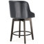 Tabouret de comptoir pivotant rembourré 26 po Wilsonia avec structure en bois massif-1692210779-1717197492