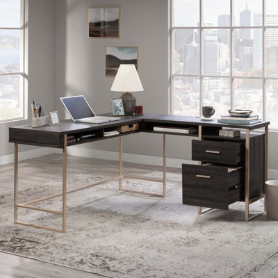 Bureau en L avec grand bureau