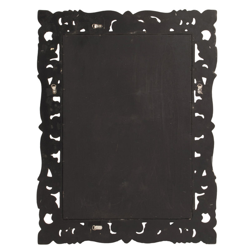 Miroir décoratif traditionnel biseauté, Vert forêt