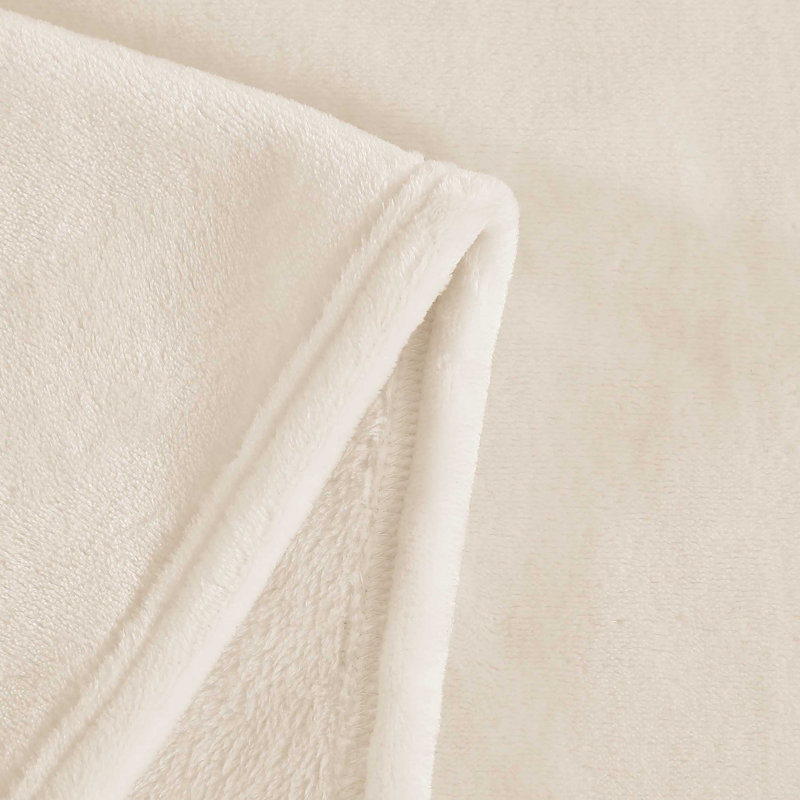 Couverture marine Tommy Hilfiger, Beige, Très grand lit