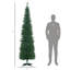 Arbre de Noël artificiel 7 pi, arbre de Noël mince avec 499 branches réalistes et support en plastique, vert