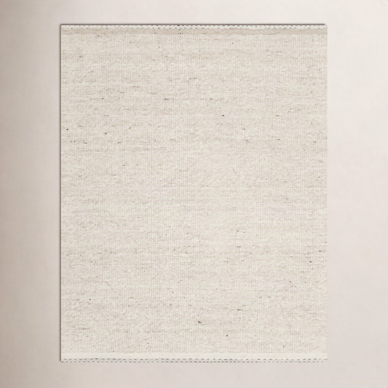 Tapis avoine tissé à la main Larissa, Rectangle 9 pi 3 po x 13 pi