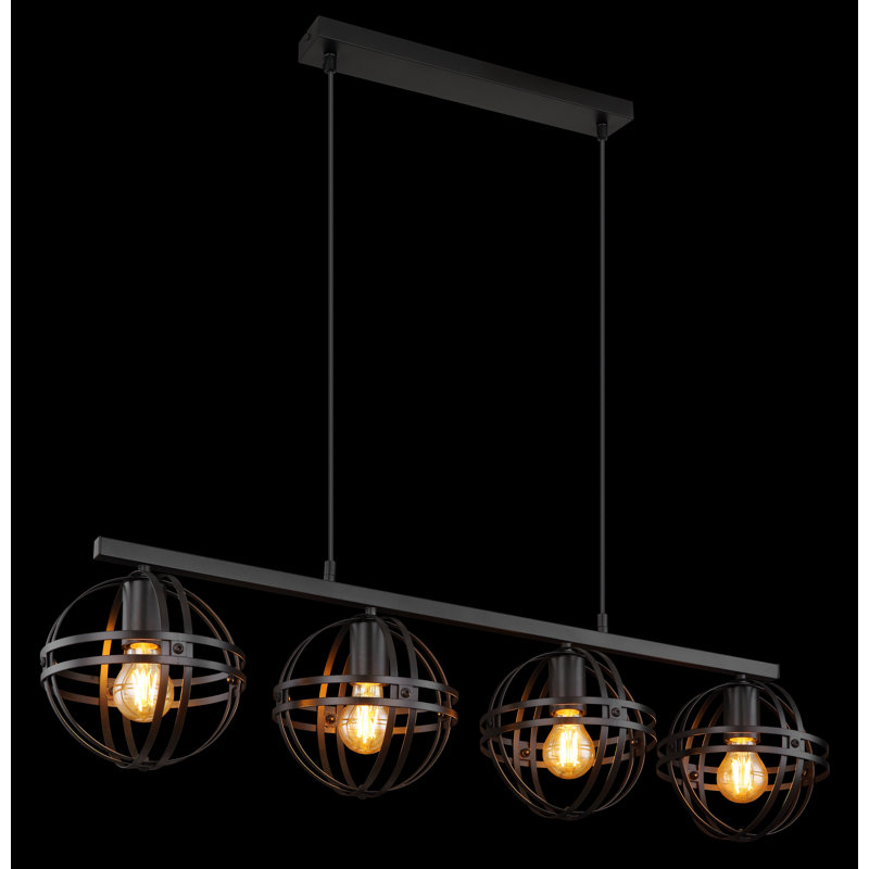 Weskan 4 - Light Matte Black Pendant
