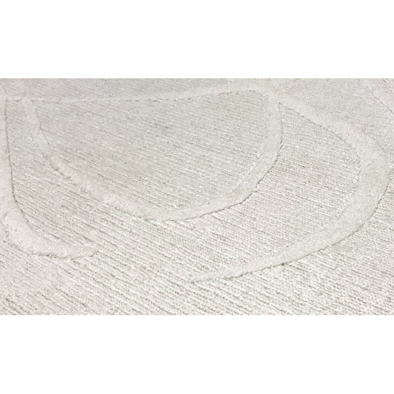 Hand-Knotted High-Quality Cream Area Rug