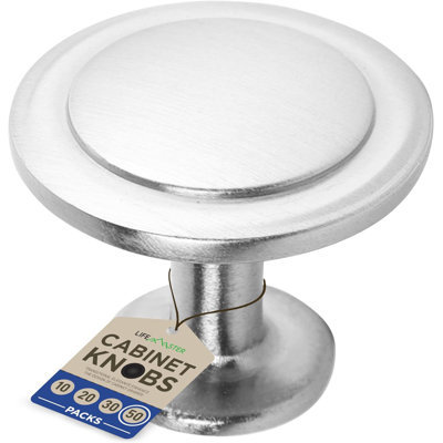 Hall & Closet Brushed Nickel Round
