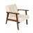Havva 21.65'' Wide Tufted Artificial Leather Mid-Century Modern Armchair-1129024629