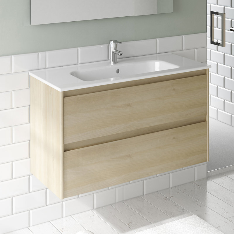 Ambra 23.8'' W Single Vanity, Nordic Oak
