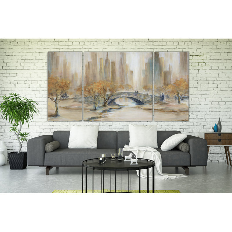 " Central Park " Painting Print, 40" H x 80" W x 1.5" D