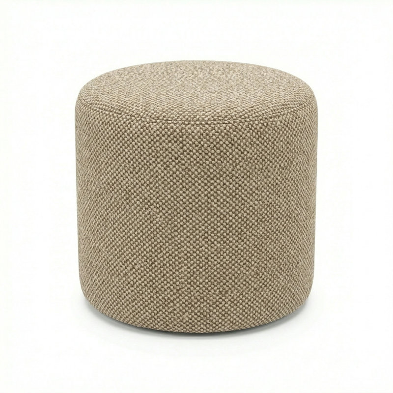Berlin Gardens Lilly Hive 18" Round Pouf, Khaki