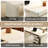 Modern Minimalist Cream Style Rectangular Sintered Stone Office Desk-109116128