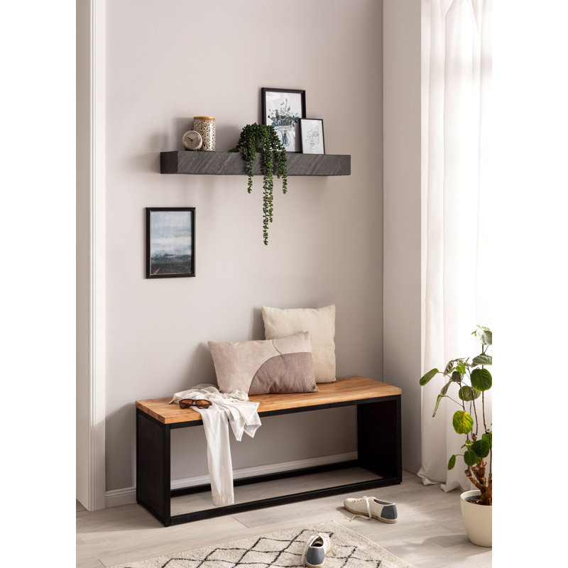 Nashiya Mango Solid Wood Floating Shelf, 10cm H x 90cm W x 20cm D