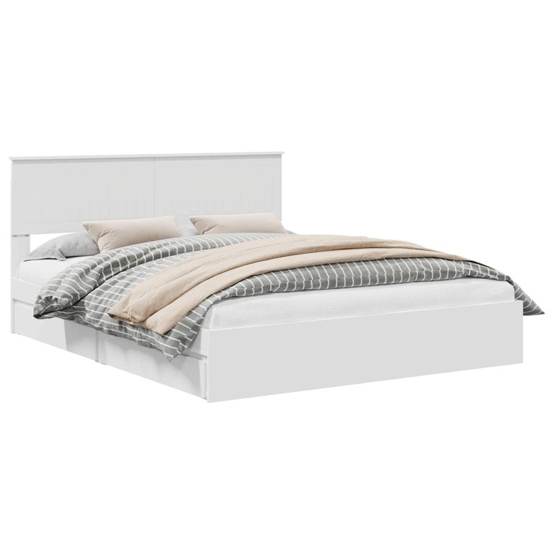 Bed, European Kingsize (160 x 200 cm), White
