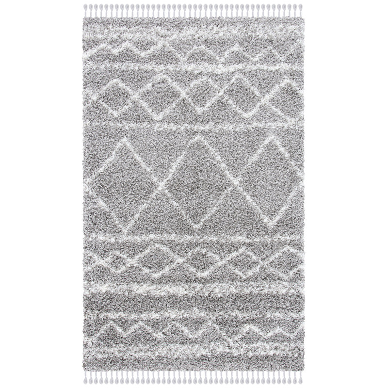 Gillard Pro Lux Shag 400 Performance Southwestern Rug, Rectangle 5' x 8'