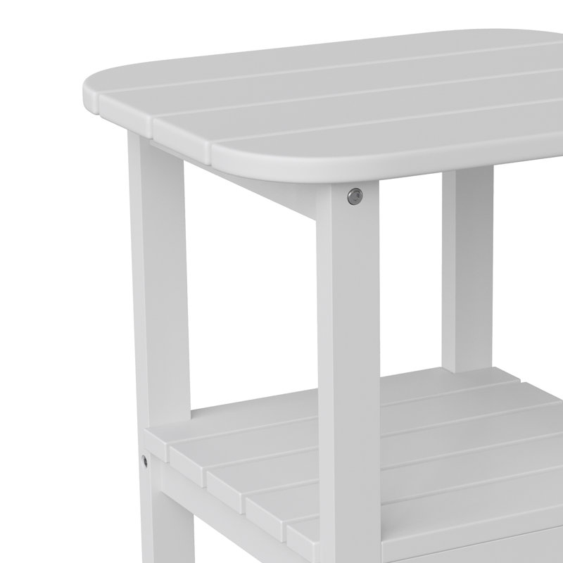 Table d'extérieur Collis 17 L x 17 W Collis, Blanc