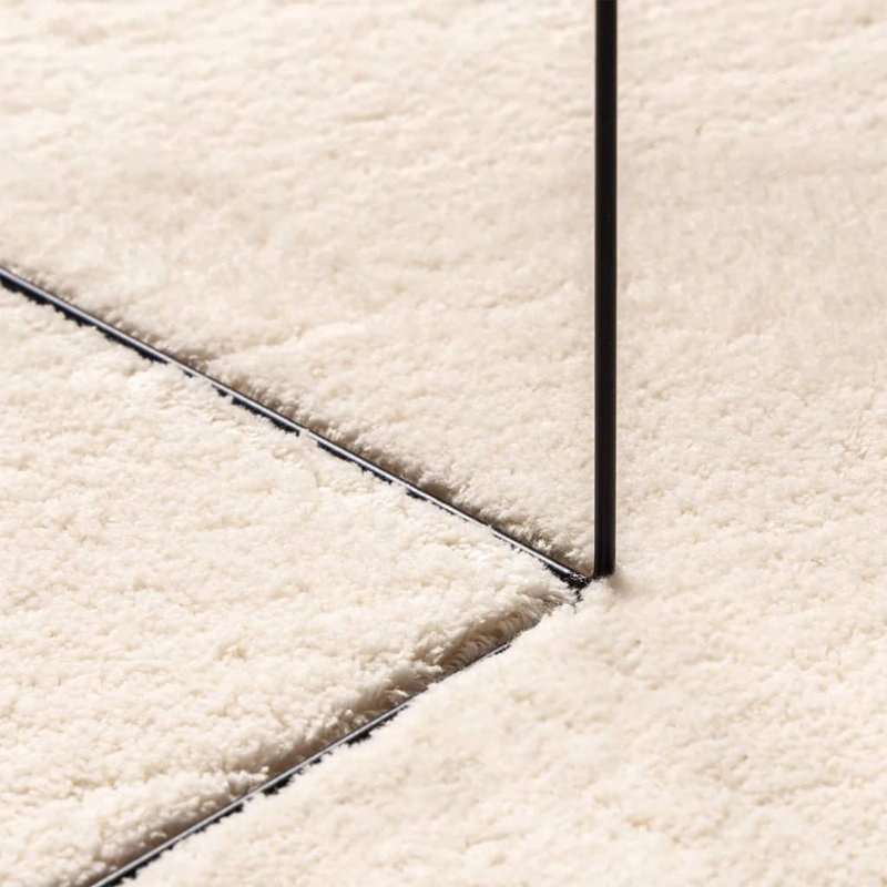 Rug "HUARTE" Short Pile Soft and Washable Beige, Square 200cm