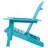 Wood Lounge Patio Chair For Garden Outdoor Wooden Folding Embossed Adirondack Chair Solid Cedar Wood Lounge Patio Chair With Wood Grain