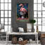 Impression sur toile, "Hoisch Flamingo In Toilett Let That Shoo Go On"-1945025036