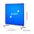 6 ft. x 6 ft. Welding Screen with Frame, Blue Flame-Resistant Vinyl Curtain on Lockable Swivel Wheels for Industrial Workshop Safety