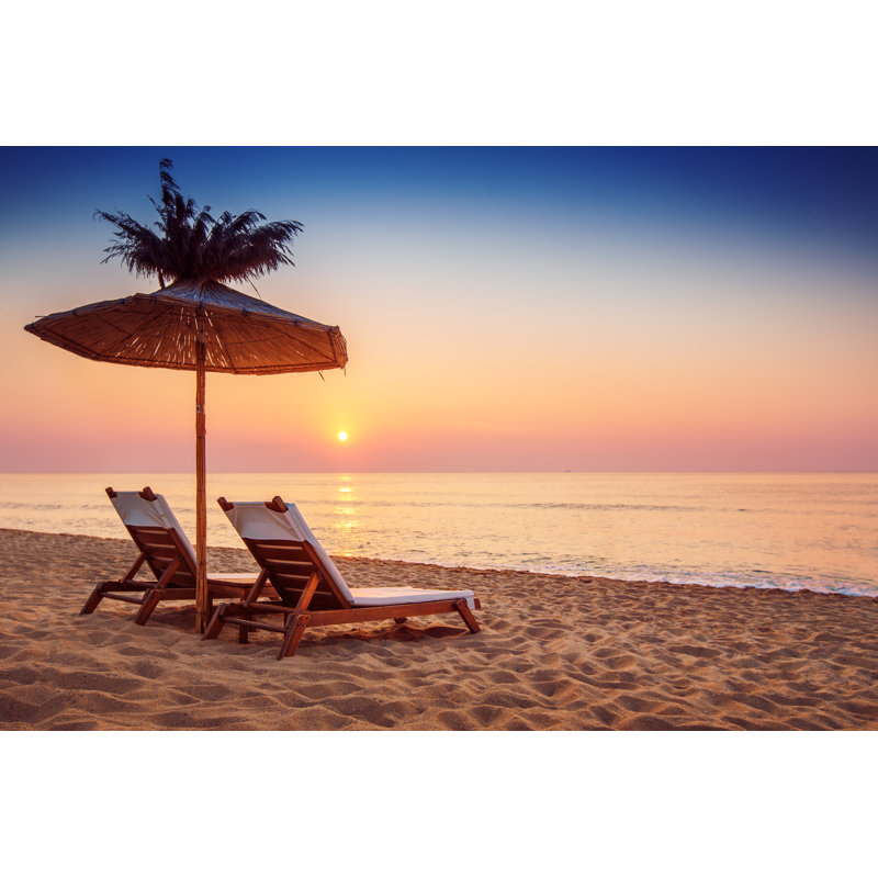 Beautiful Sandy Beach - Wrapped Canvas Print, 51cm H x 76cm W x 3.8cm D