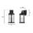 Textured Black Seeded Outdoor Wall Lantern-76393262