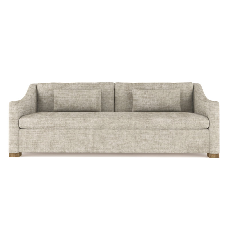 Canapé Crosby, H 32,5 po x l 96 po x P 38 po, Patiné, Velours écrasé huître