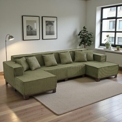 Canapé modulaire en U Corduroy