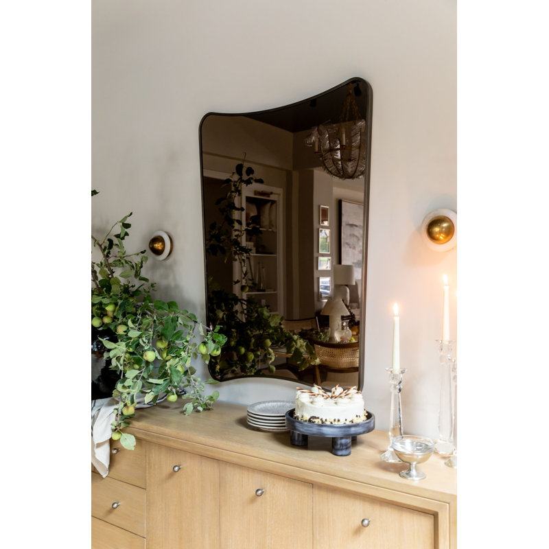 Iris Novelty Brass Mirror, 50" x 36"