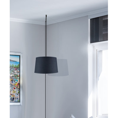 Luminaire suspendu cylindrique unique à 1 lumière Luciano