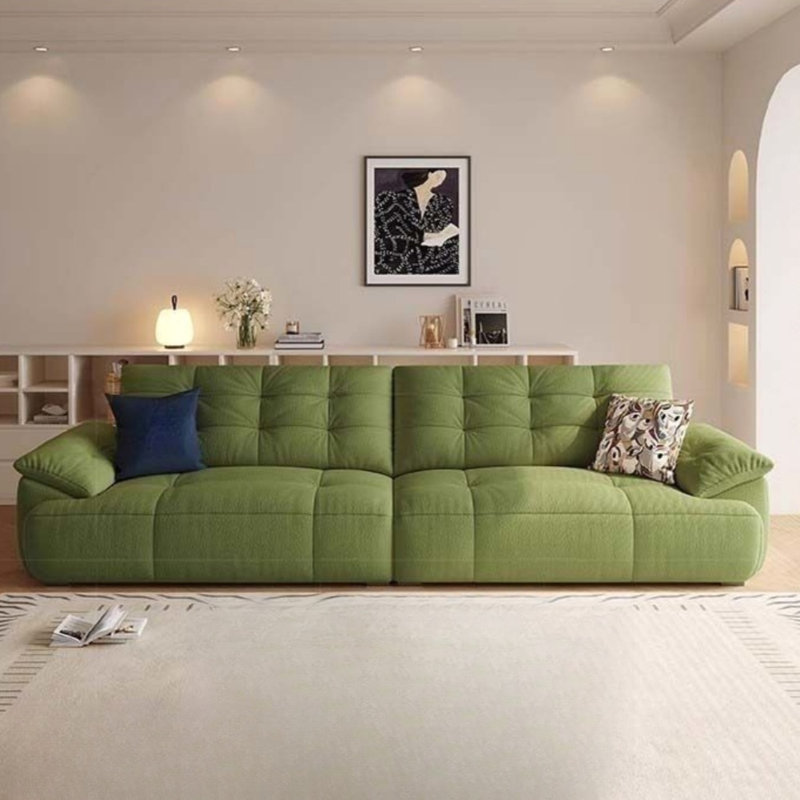 Canapé droit en tissu Tech, Vert