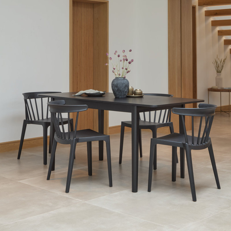 4 - Person Dining Set, Black