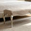 Banc en bois massif de style européen avec velours pour la chambre et le salon