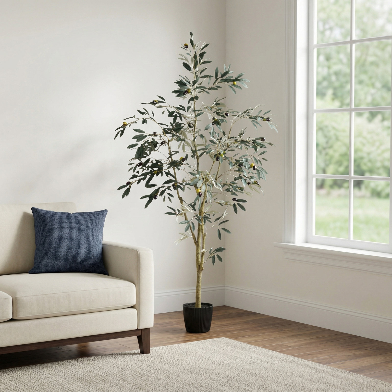 Winnetka Faux Tree in Pot, 72" H x 34" W x 34" D