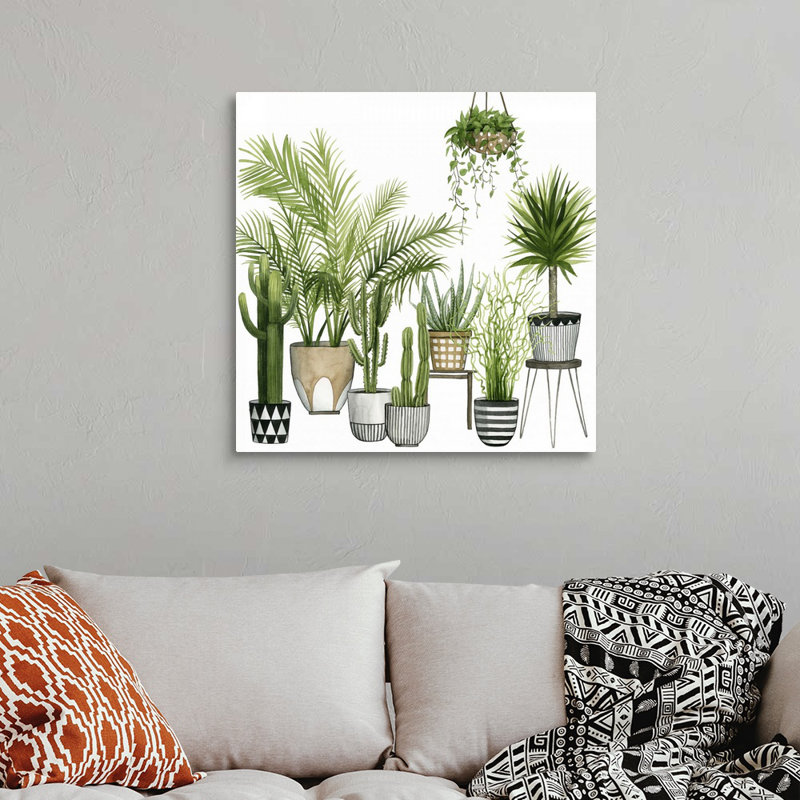 «Plant Haven II», art mural sur toile, Toile tendue, H 30 po x l 30 po x P 1,25 po