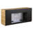 Anni 65" Gold Solid Wood Tv Stand with Fireplace Included 