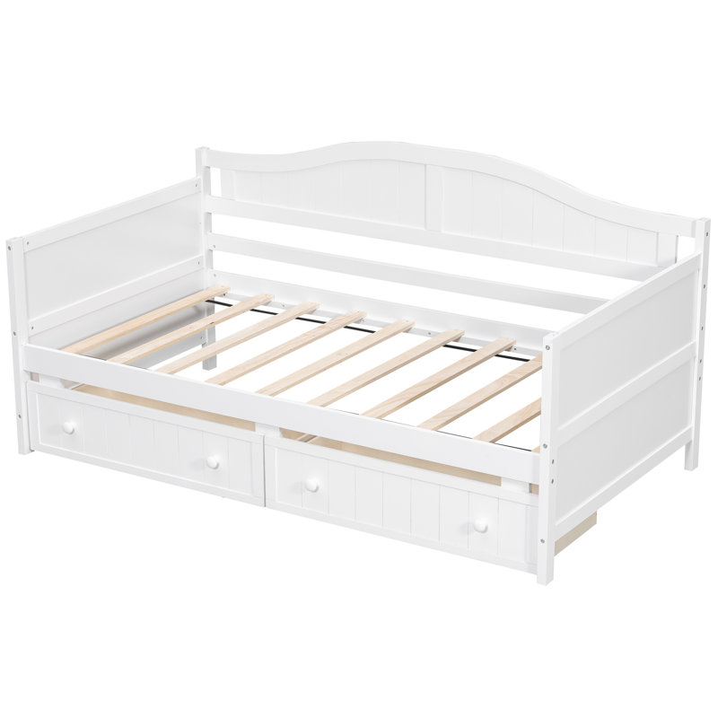 Aprilia Twin Daybed, White , Drawer Included