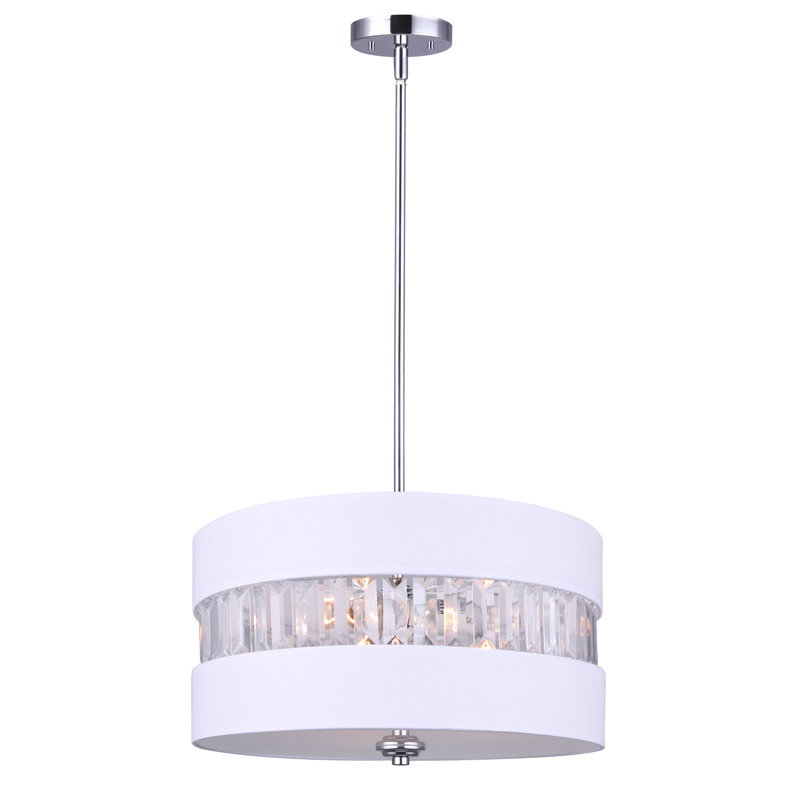 Zak 3 - Light Dimmable Drum Chandelier